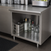 Thumbnail image #4 for Advance Tabco 144-Inch x 30-Inch Underbar Work Table with Open Front Cabinet Base and 14-Gauge 304 Stainless Steel Flat Top