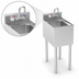Thumbnail image #4 for Krowne Silver Series One-Compartment Freestanding Underbar Bar Sink with Faucet, 12 Inch Wide