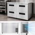 Thumbnail image #4 for Steelheart 48-Inch Two-Section Undercounter Freezer with 4 Stainless Steel Drawers
