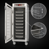 Thumbnail image #4 for Metro C5 6 Series Mobile Full-Height Heated Holding Cabinet with Tempered Clear Glass Doors and Universal Slides, 120V