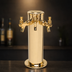Thumbnail image #4 for Micro Matic USA 3-Faucet Glycol-Cooled Countertop Column Draft Beer Tower, PVD Brass Finish
