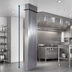 Thumbnail image #4 for Advance Tabco 60-Inch Stainless Steel Ventilation Riser with Adjustable Ceiling Trim Collar