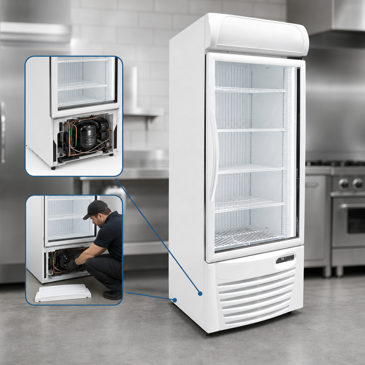 Product image #4 for Excellence Commercial Products GDF-22 30-Inch One-Section Glass Door Freezer, 22.7 Cu. Ft., -20°F Capable
