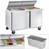 Thumbnail image #4 for Traulsen Dealer's Choice UST Series 48-Inch Two-Section Mega Top Compact Prep Table Refrigerator