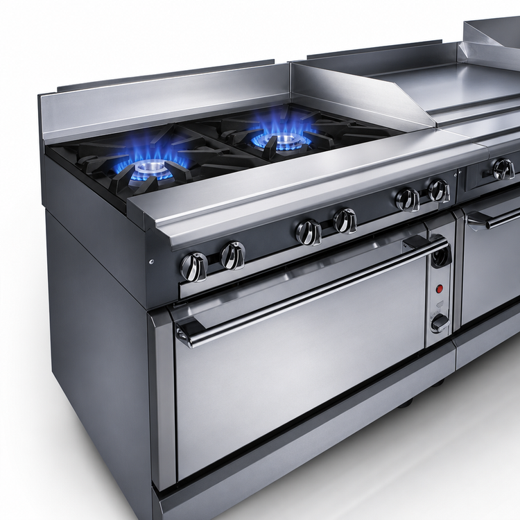 Product image #4 for Vulcan V Series 12-Inch Heavy Duty Modular Gas Range with 2 Open Burners