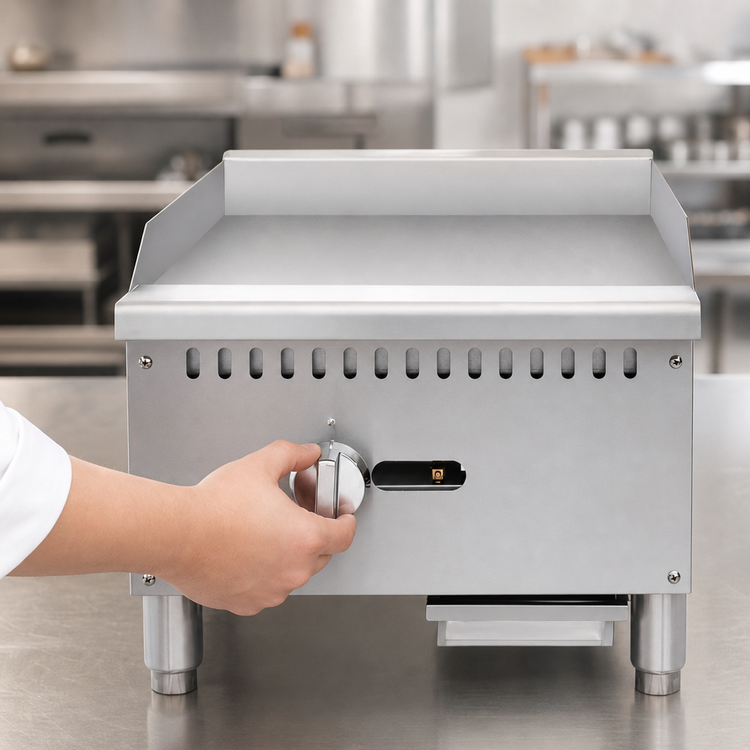Product image #4 for KoolMore 18-Inch Countertop Natural Gas Commercial Griddle