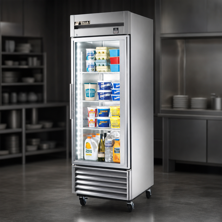 Product image #4 for True One-Section Framed Glass Door Reach-In Display Refrigerator