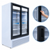 Thumbnail image #4 for Beverage-Air Marketeer Two-Section Reach-In Sliding Glass Door Refrigerated Merchandiser, 41.66 Cu. Ft., White