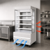 Thumbnail image #4 for Everest Refrigeration Vertical Open-Air Merchandiser Refrigerator, 18.2 Cu. Ft., 35-Inch Deep, White, Bottom-Mount, 115V