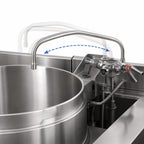 Thumbnail image #4 for Cleveland Range DPK14 Double Pantry Faucet and Mounting Bracket with Hot and Cold Handles, Swing Spout