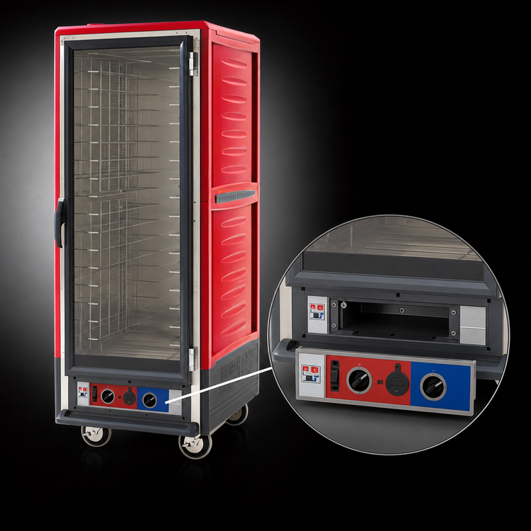 Product image #4 for Metro C5 3 Series Full Height Heated Holding & Proofing Cabinet with Clear Polycarbonate Door and Universal Wire Slides