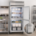 Thumbnail image #4 for Continental Refrigerator 1FENPTHD Extra-Wide Pass-Thru One-Section Freezer with Half-Height Solid Doors