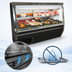 Thumbnail image #4 for Howard-McCray 34N Series 48-Inch Double Duty Self-Contained Deli Meat & Cheese Service Case, Full Service, Straight Glass, Black Exterior