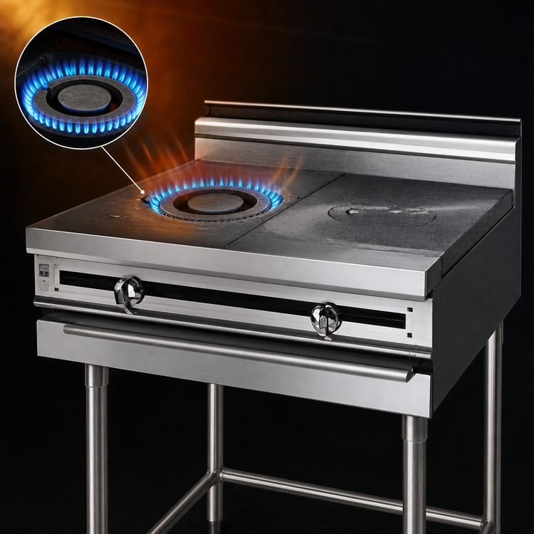Product image #4 for Titan JMRH-1FHT 18" Modular Gas French Top Range
