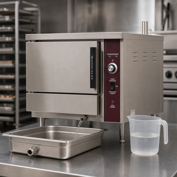 Product image #4 for Southbend Steam EZ24-5 Countertop Electric Boilerless Convection Steamer, Manual Fill & Drain, 1 Compartment, 5-Pan Capacity
