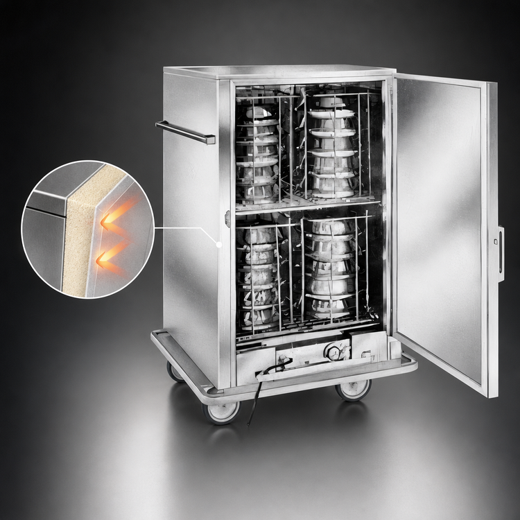 Product image #4 for Classic Carter BB40 Mobile Insulated Banquet Cabinet for 48 Plates