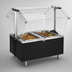 Thumbnail image #4 for Eagle Service Mate Deluxe Countertop Buffet Hot Food Table, 4 Wells, 208V Three-Phase, Double-Sided Sneeze Guard