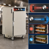 Thumbnail image #5 for FWE Clymate IQ Mobile Double-Stack Heated Holding Cabinet with Humidified System, 10 Full-Size Pan Capacity