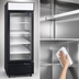 Thumbnail image #4 for Atosa One-Section 19.4 Cu. Ft. Black Glass Door Freezer Merchandiser