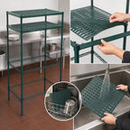 Thumbnail image #4 for Metro Super Erecta Pro CR243674PRH2 Housing Unit with 2 Overhead Shelves, Removable Polymer Mat, 36 x 24 x 74 Inches