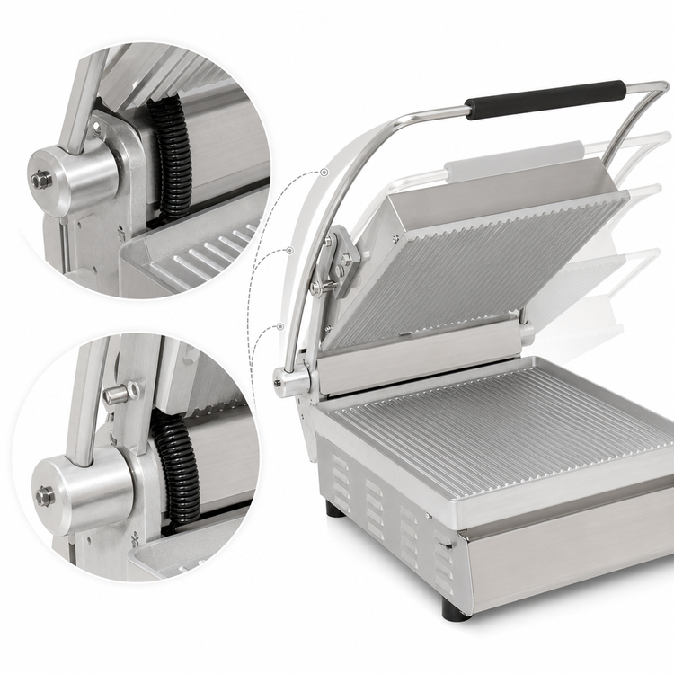 Product image #4 for Star Pro-Max 2.0 14.5-Inch Smooth Top and Bottom Countertop Sandwich Grill / Panini Press