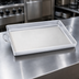 Thumbnail image #4 for Crestware Medium Aluminum Griddle with Heavy-Duty Wire Loop Handle, 19 x 15 x 5 mm