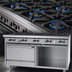 Thumbnail image #4 for Garland G Starfire Pro Series 60-Inch Gas Restaurant Range with 10 Open Burners, Standard Oven, and Storage Base