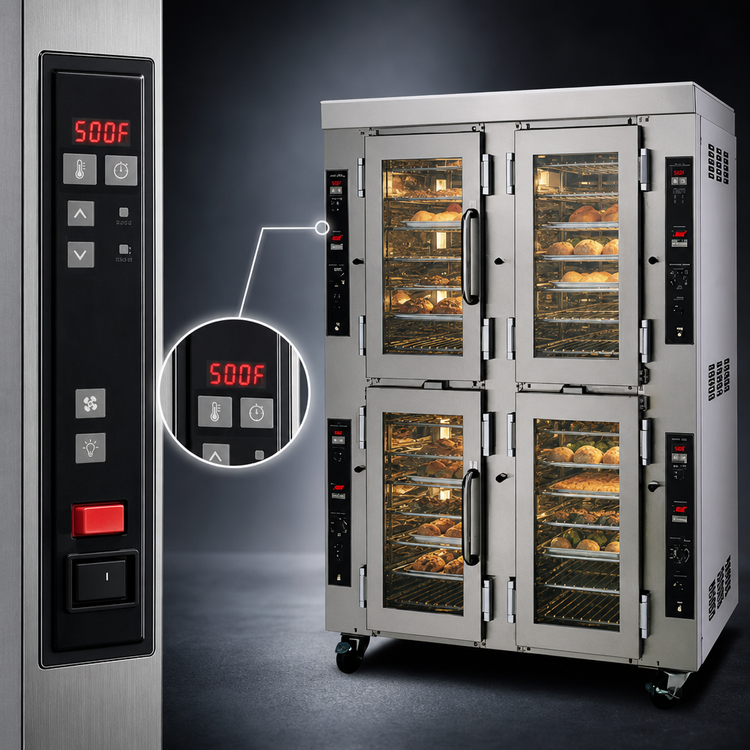 Product image #4 for Jet-Air JA28 Electric Quadruple Stacked Full-Size Convection Oven, 28 Pan Capacity