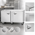 Thumbnail image #4 for Dealer's Choice Compact 60-Inch 2-Section Undercounter Reach-In Freezer