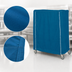 Thumbnail image #4 for Metro 36 x 24 x 62 Inch Mariner Blue Nylon Cart Cover for Queen Mary & Banquet Carts
