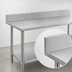 Thumbnail image #4 for Duke Standard Series 16-Gauge 400-Series Stainless Steel Work Table with 5-Inch Riser and Stainless Undershelf, 30 x 84 Inches