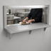Thumbnail image #4 for Steel Works Stainless Heavy-Duty 24 x 24 Inch Single Pass-Through Shelf, 16-Gauge 304 Stainless Steel