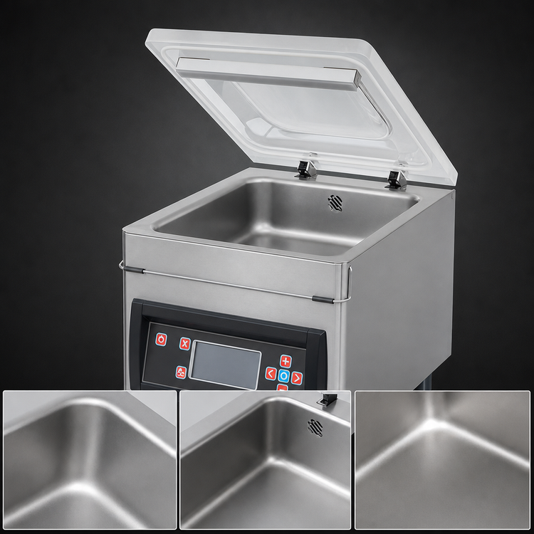 Product image #4 for Trento Turbovac TS20-L8 Countertop Vacuum Packaging Machine, 11-Inch Seal Bar, 8 m³ Busch Pump