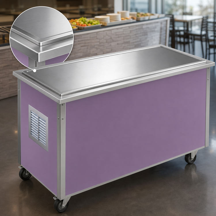Product image #4 for Vollrath 4-Series Signature Server Frost Top Serving Counter with Enclosed Base, 74W x 28D x 30H