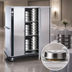 Thumbnail image #5 for FWE P-Series Heated Banquet Cart, 180 Covered 11-Inch Plate Capacity, Single Door, Stainless Steel, Mobile