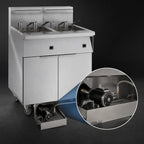 Thumbnail image #4 for Imperial (Middleby) IFSSP575EUC Electric 5-Vat Floor Fryer, 75 lb Each, Built-In Filter, Computer Controls, Stainless Steel