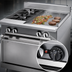 Thumbnail image #4 for Vulcan V Series Heavy Duty 36-Inch Gas Range with 2 Open Burners, 24-Inch Griddle and Convection Oven