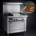 Thumbnail image #4 for Garland SunFire 36-Inch Gas Restaurant Range with 2 Open Burners, 24-Inch Griddle, and Standard Oven