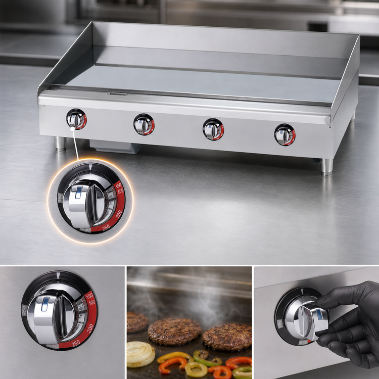 Product image #5 for Star-Max Heavy Duty 48-Inch Electric Countertop Chrome Plate Griddle