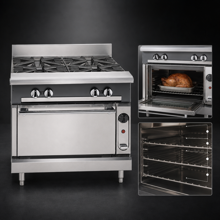 Product image #4 for Vulcan V Series 36-Inch Heavy Duty Gas Range with 3 Hot Tops and Standard Oven
