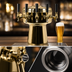 Thumbnail image #4 for Mushroom 5-Faucet Countertop Glycol-Cooled Draft Beer Tower, Polished Brass Finish
