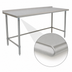 Thumbnail image #4 for BlendPort Budget Series 84-Inch x 24-Inch 430 Stainless Steel Work Table with Rear Upturn and Tubular Base