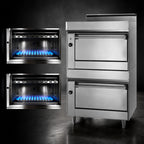 Thumbnail image #4 for Jade Range (Middleby) Bistro JBR-224 24-Inch Double Standard Oven Gas Range, Stainless Steel, 150-500°F