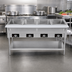 Thumbnail image #4 for Serv-Ware 4-Well Open Well Electric Steam Table with Open Shelf Base