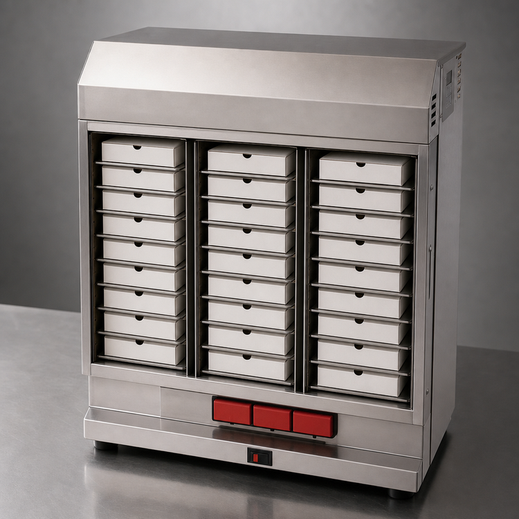 Product image #4 for Countertop Heated Pie Merchandising Cabinet, 3 Columns, 42-Pie Capacity