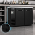 Thumbnail image #4 for Kelvinator Commercial 49-Inch 2-Solid Door Back Bar Refrigerator with Side-Mounted Self-Contained Refrigeration