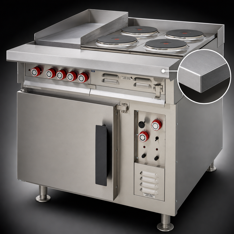 Product image #5 for Lang 36-Inch Electric Heavy Duty Range with Standard Oven Base, 1 Hot Top, and 4 French Plates