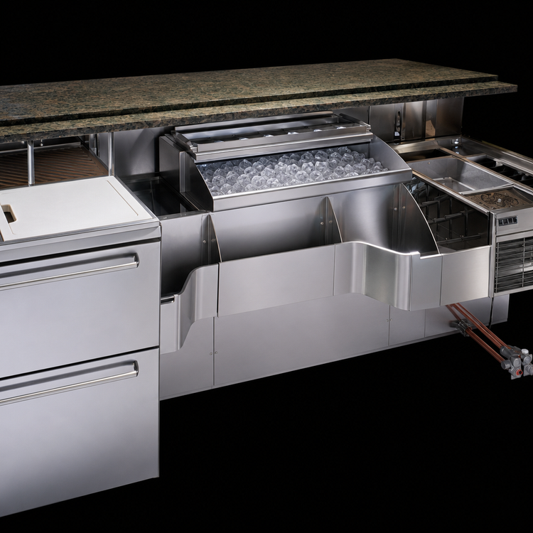Product image #4 for Perlick Tobin Ellis Signature 68-Inch Pre-Configured Cocktail Station with Ice Vault