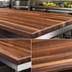 Thumbnail image #4 for Boos Block American Black Walnut Blended Rails Edge Grain Kitchen Countertop, 144