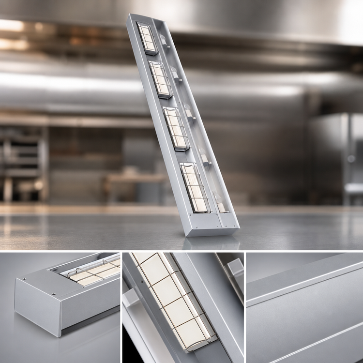 Product image #4 for Hatco Ultra-Glo 18-Inch Infrared Strip Heater with Double Ceramic Tiles and Aluminum Housing